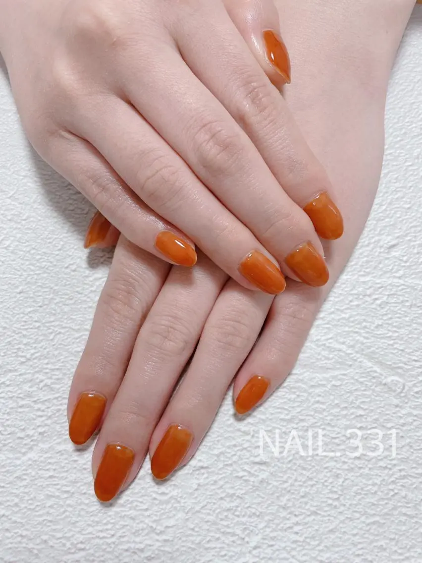 ネイル クリアネイル ワンカラーネイル ハンドネイル Nail 331のネイルデザイン