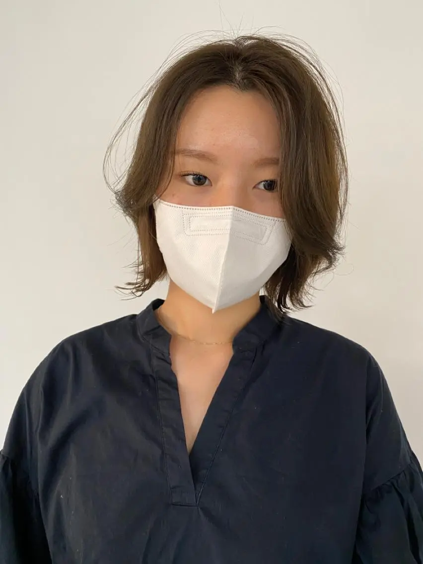ミディアム カラー KOOKI スティードトーキョーのヘアスタイル