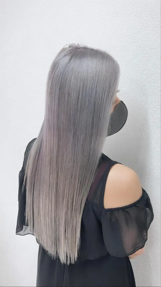 ロング カラー ヘアカラー マテリアル 中央駅店のヘアスタイル
