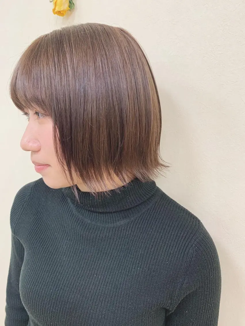 ショート カラー 切りっぱなしボブ ショートボブ ハンサムショート ベージュカラー ブリーチ カット ヘアカラー トリートメント 初めてのショート お任せください✂️のヘアスタイル