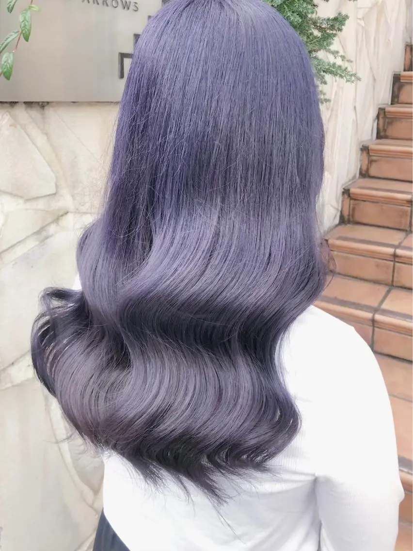 ロング カラー パーマ ヘアアレンジ メンズ キッズ ネイル マツエク・マツパ アイブロウ レイヤー/ダブル カラー/YURINAのヘアスタイル