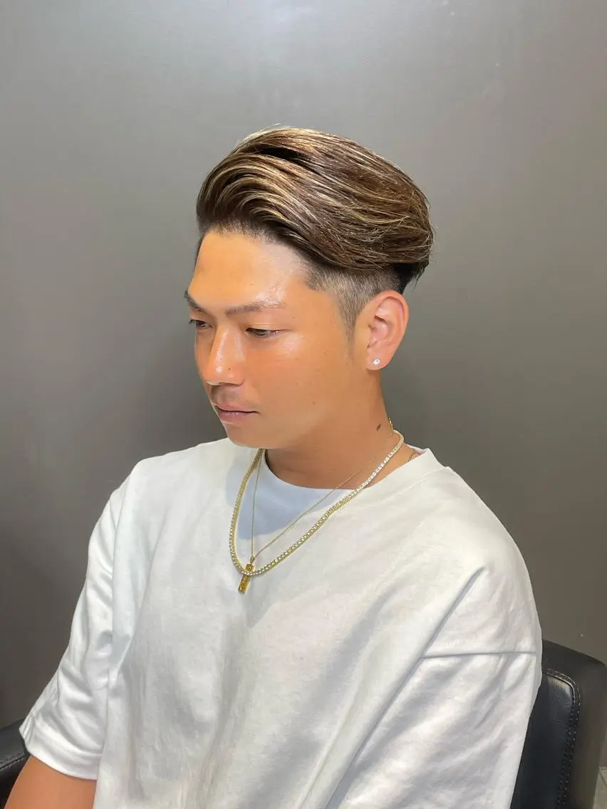 カラー メンズ メンズハイライト ハイライトカラー 渋谷/フェード/ 國分 翔のヘアスタイル