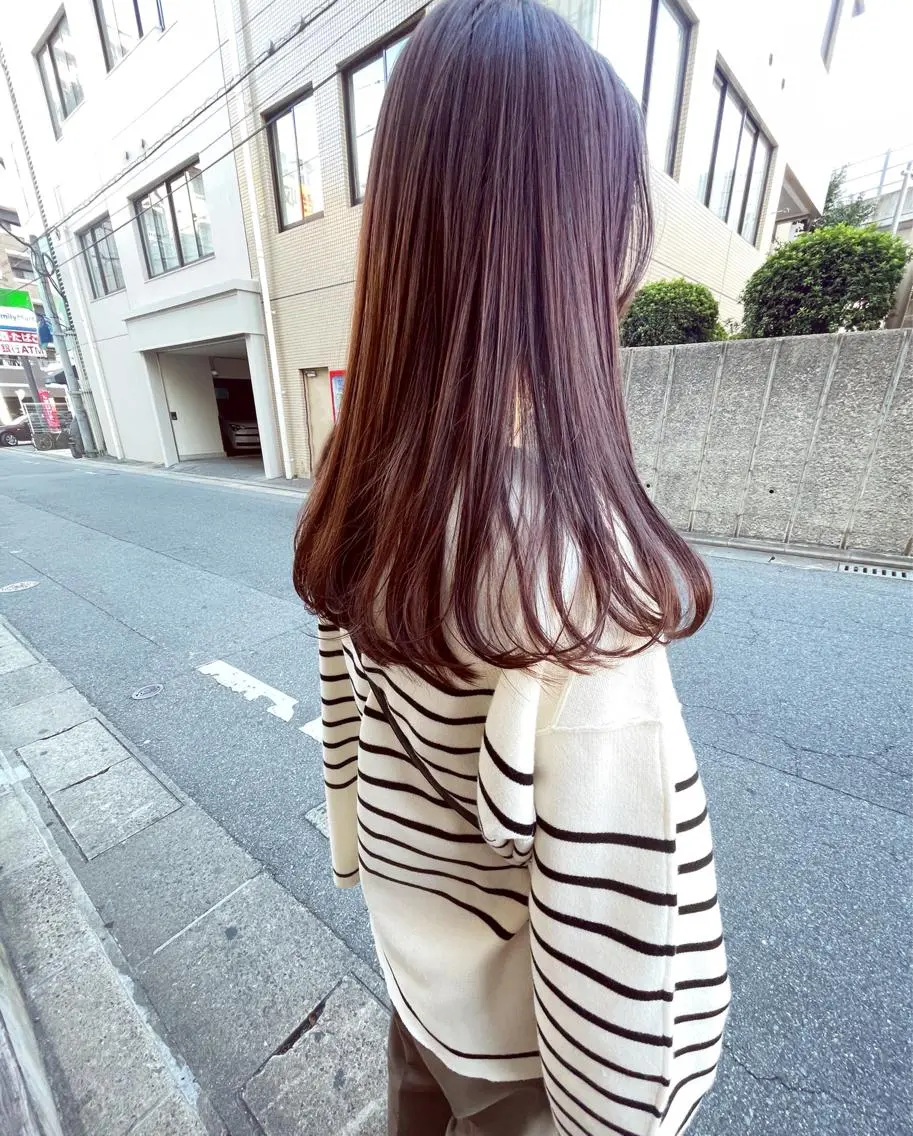 ロング カラー 🙃 透明感カラー/ボブのヘアスタイル