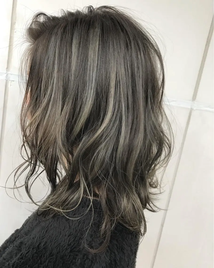 セミロング カラー ヘアカラー 髪質改善will hairdesignのヘアスタイル