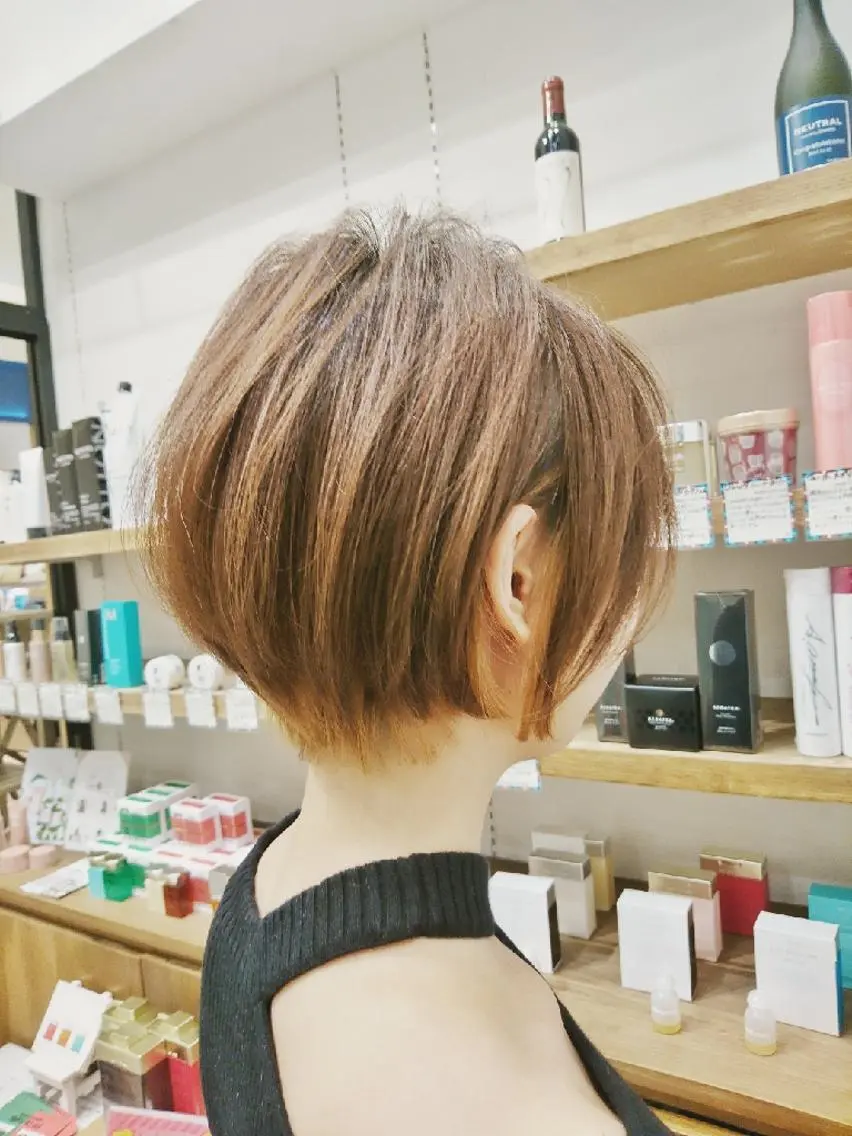 ショート カラー 髪質改善🌸縮毛矯正 専門家💖後藤のヘアスタイル