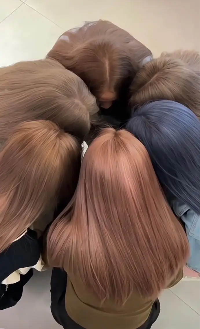 カラー 【体験】韓国 メイク&ヘア天神のヘアスタイル