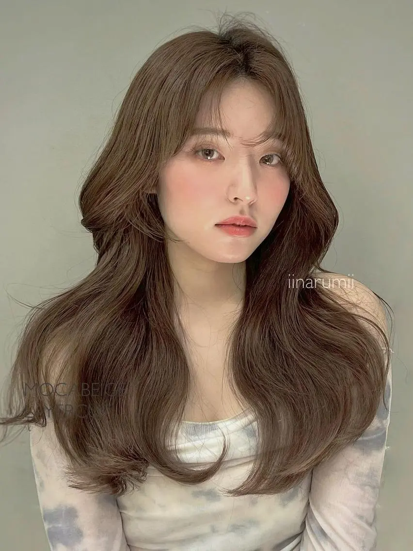 カラー セミロング カット ヘアカラー トリートメント 盛れ🎀韓国ヘア 美艶🇰🇷なるみのヘアスタイル