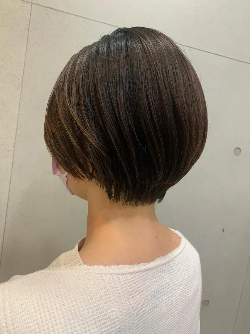 ショート ショートヘア おせ ちさとのヘアスタイル