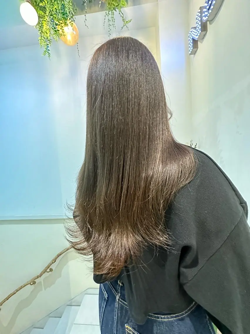 ロング カラー カット ヘアカラー トリートメント 透けるbrown カラー🎗♡yukaのヘアスタイル
