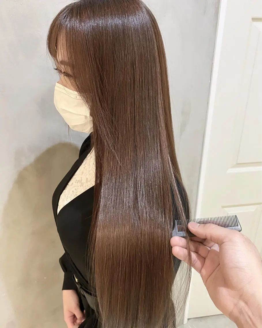 ロング カラー ヘアアレンジ ネイル マツエク・マツパ ブリーチ 透明感カラー ハイライトカラー 外国人風カラー ハイライト 夜23時まで予約🉑 reverieあきらのヘアスタイル
