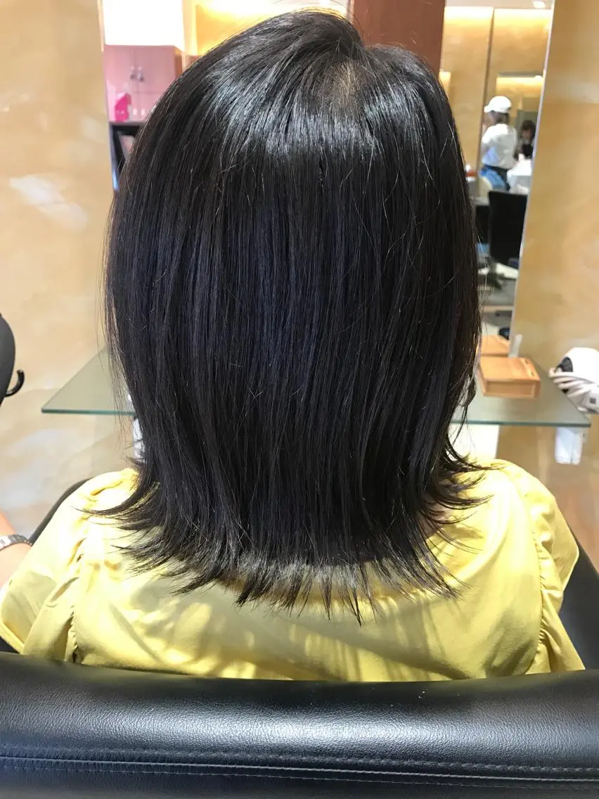ショート 切りっぱなしボブ ボブ 【髪質改善💎韓国風 レイヤー🌷】山川のヘアスタイル