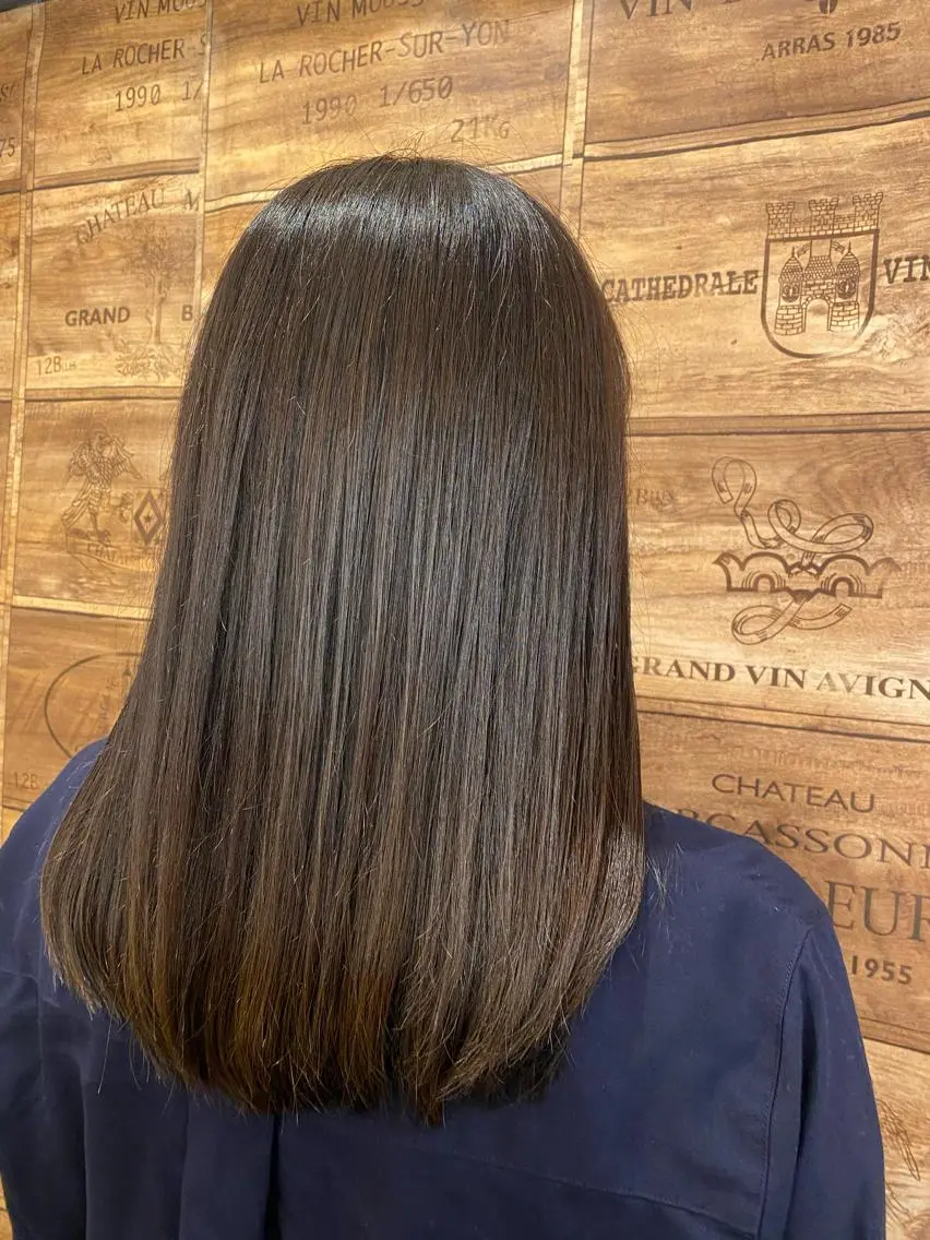セミロング カラー な つのヘアスタイル
