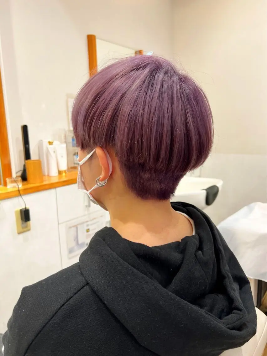 ショート カラー ヘアカラー トリートメント アザマ　ヤスカツ _rosso 川口のヘアスタイル