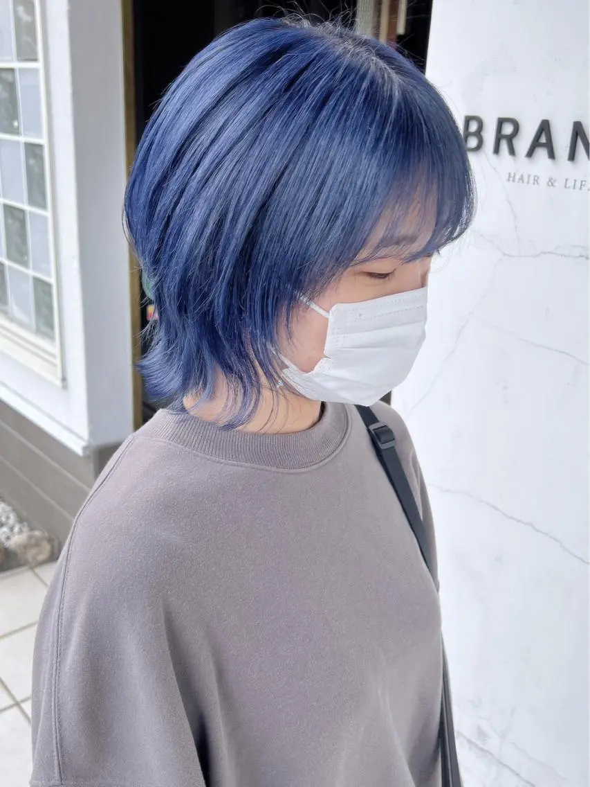 ミディアム カラー ヘアカラー 具志 正太のヘアスタイル