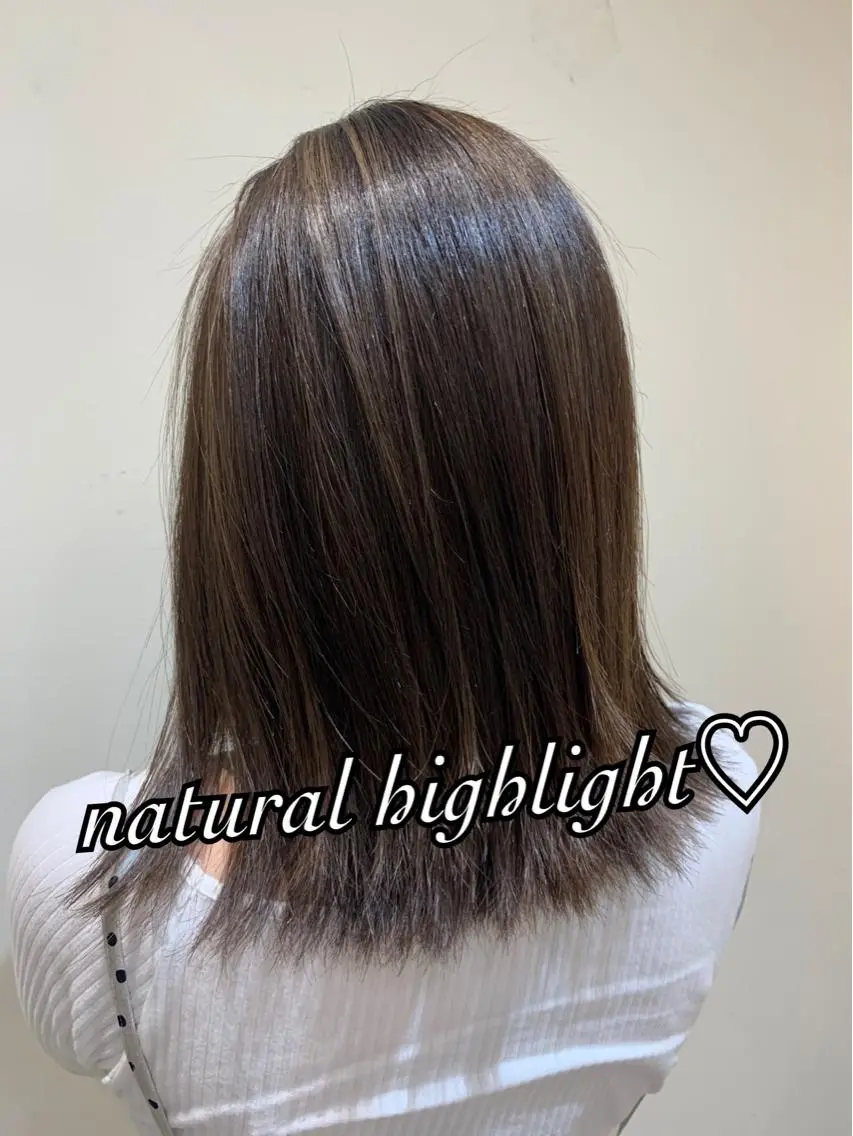 セミロング ハイライト Dia✂︎ 高澤優希のヘアスタイル