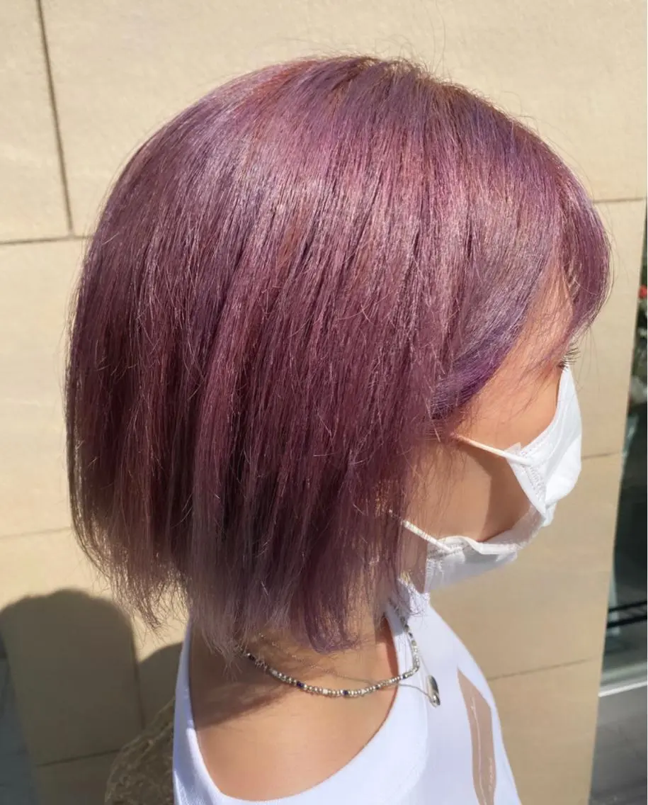 ショート カラー ヘアアレンジ TSUNA 🌙 Lim 五反田のマツエク・マツパデザイン