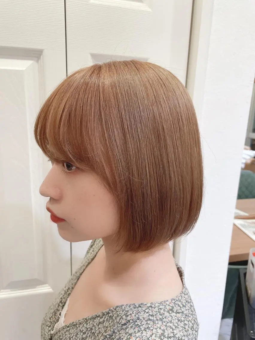 ショート 縮毛矯正　髪質改善 韓国風レイヤー　吉田のヘアスタイル