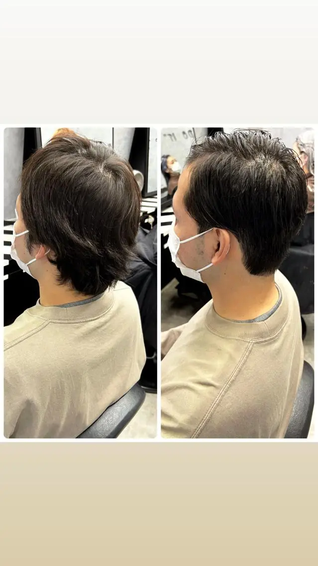 メンズ 縮毛矯正・髪質改善 特化 出納 直起のヘアスタイル