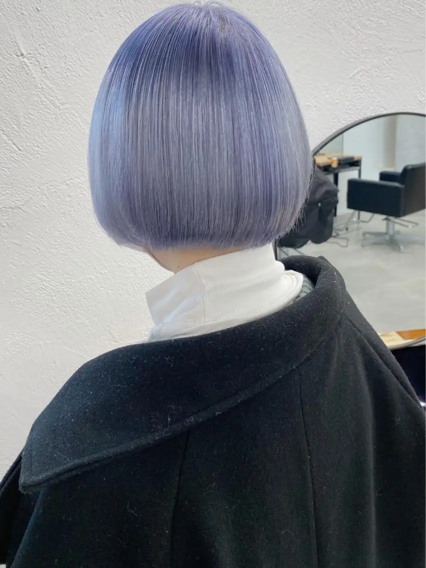 ショート カラー ヘアアレンジ 韓国/ハイトーン/ ボブ🎀MIKU🎀のヘアスタイル
