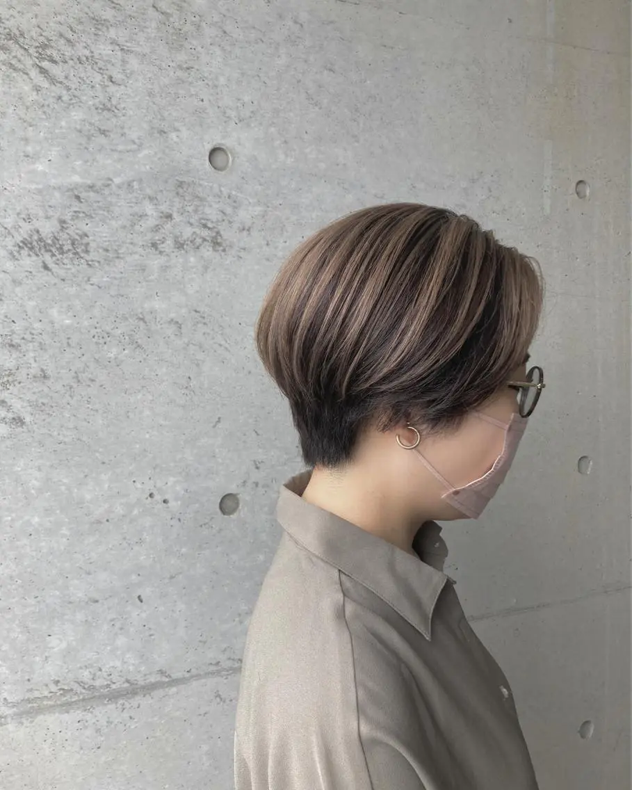 ショート カット ヘアカラー トリートメント はまべ です☆のヘアスタイル