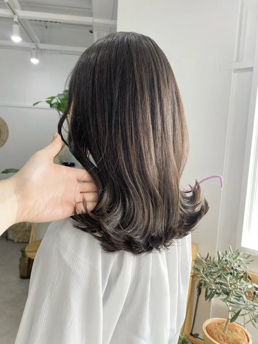 ミディアム カラー ヘアアレンジ ひなの .のその他イメージ