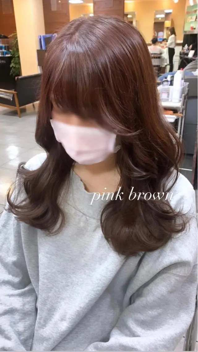 ロング レイヤー/艶髪カラー 森本くるみのヘアスタイル