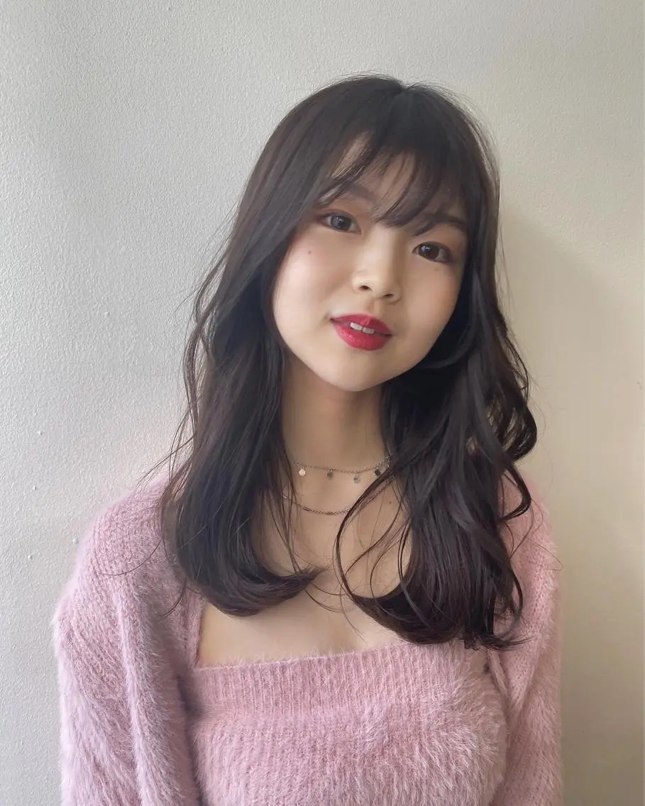 ロング 韓国風ヘア レイヤーカット 🌸透明感艶 カラー🌸Yuukiのヘアスタイル