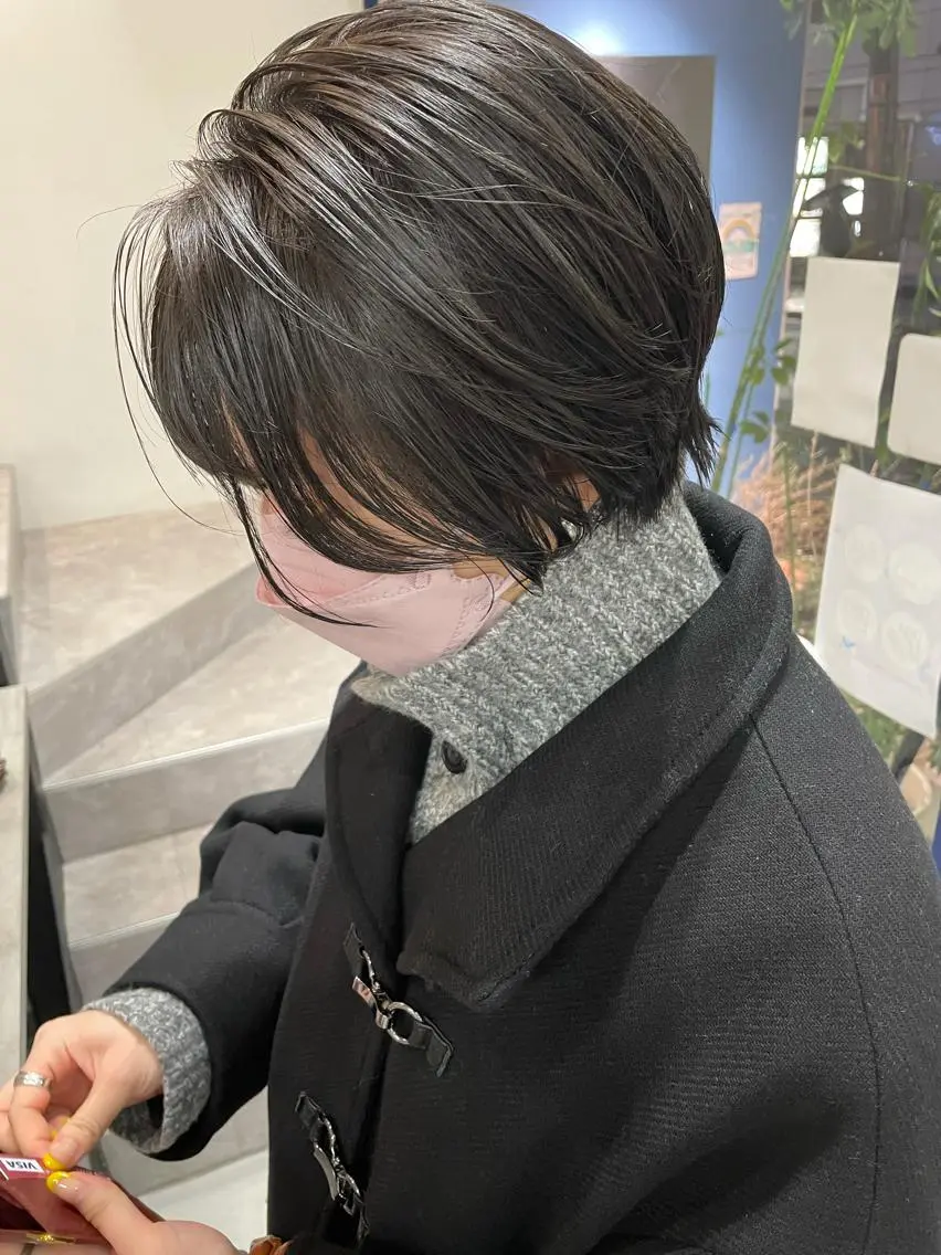 ショート カラー 顔周りカット ショートヘア カット ヘアカラー 狩野 羅夢のヘアスタイル