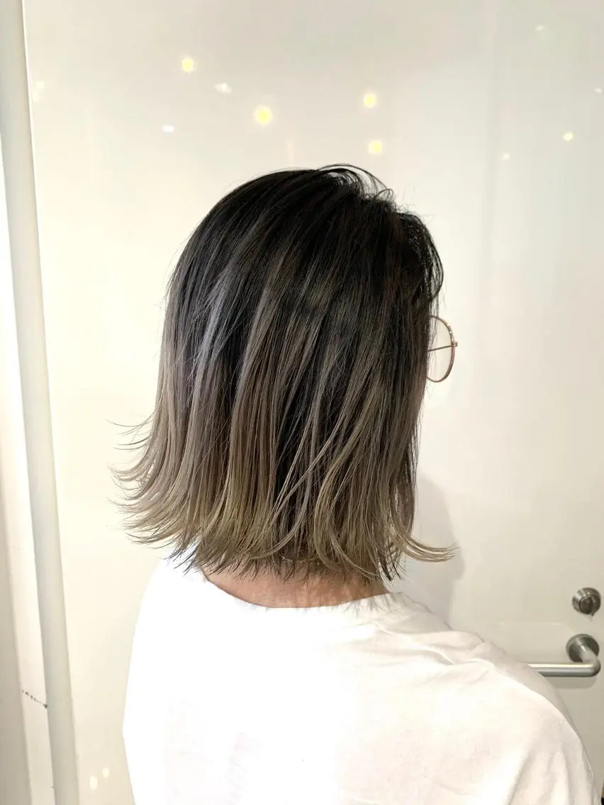 ロング カラー パーマ ヘアアレンジ 似合わせ×レイヤー× 髪質改善×t.yのヘアスタイル