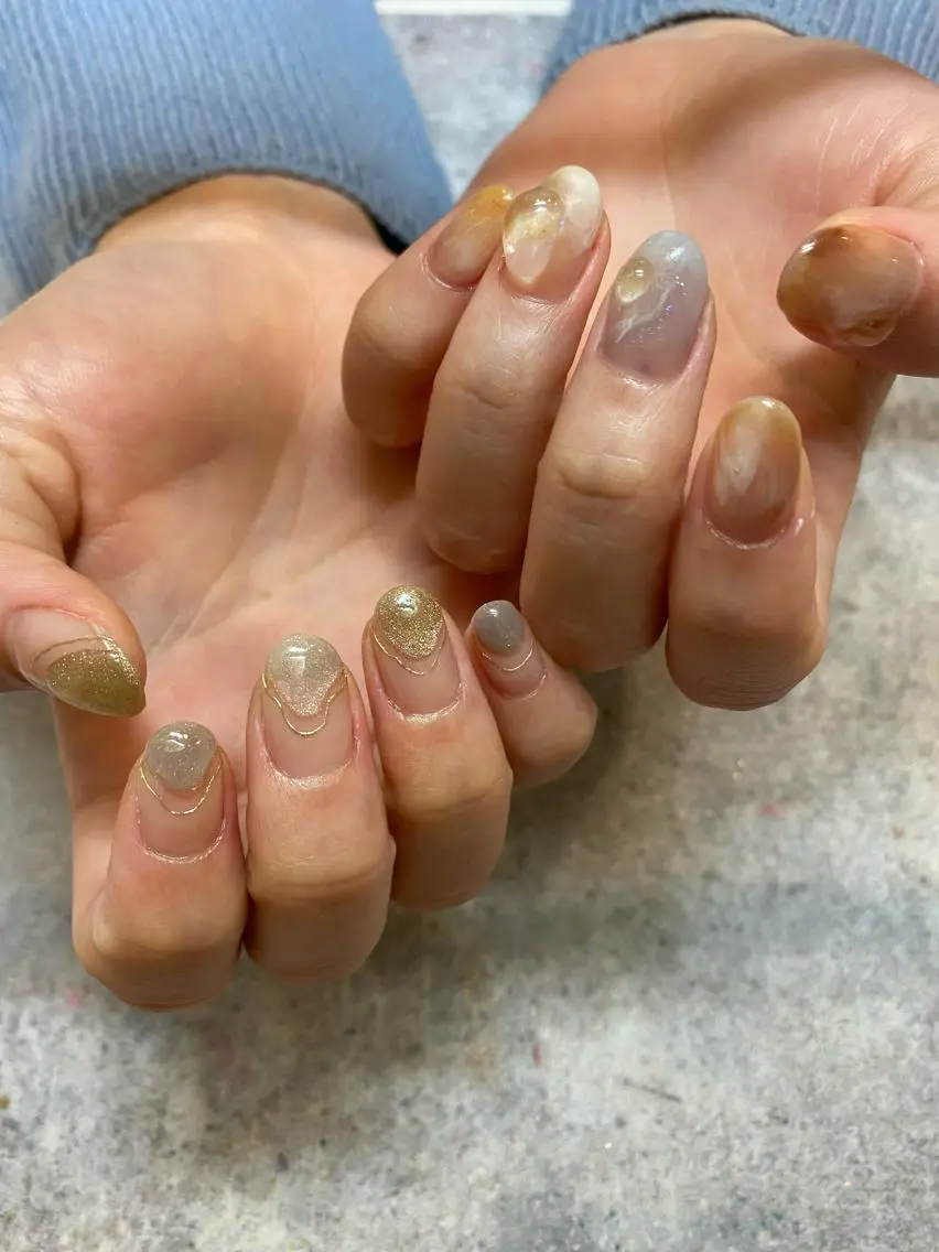 ネイル ハンドネイル 【LINON】 airiのネイルデザイン