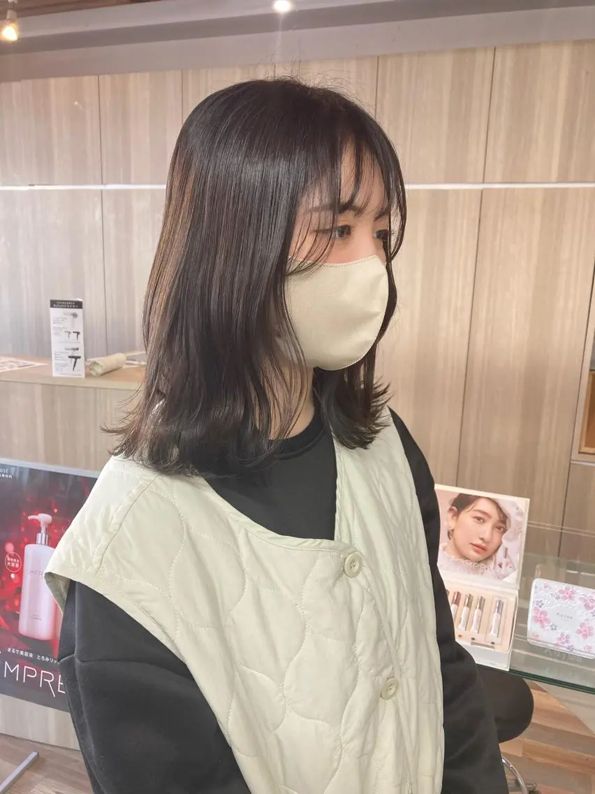 セミロング カラー カット ヘアカラー トリートメント ヘアセット ✂️似合わせの魔術師 石田一樹✂️のヘアスタイル