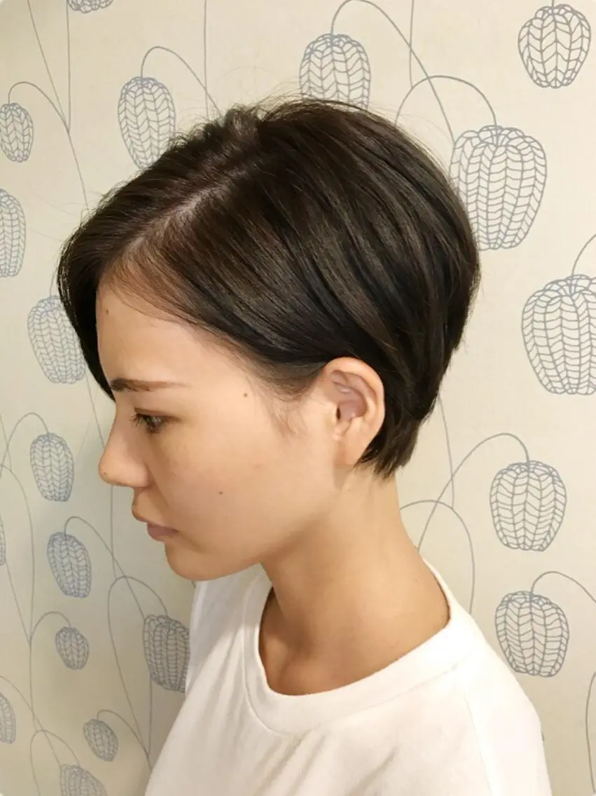 ショート カラー アッシュ ヘッドスパ 美容室F i t✂️ ササキのヘアスタイル