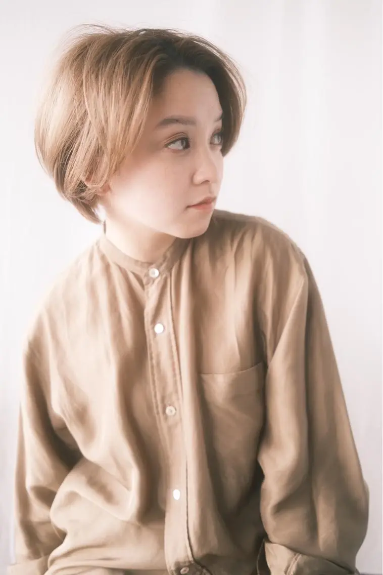 ショート カラー パーマ ヘアカラー トリートメント ショートボブ髪質改善 縮毛矯正のプロ山道潤のヘアスタイル