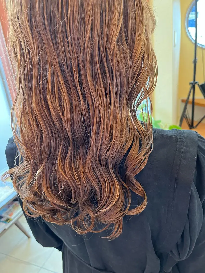ロング パーマ 🌿ブルーモスク TOKYO🌿のヘアスタイル