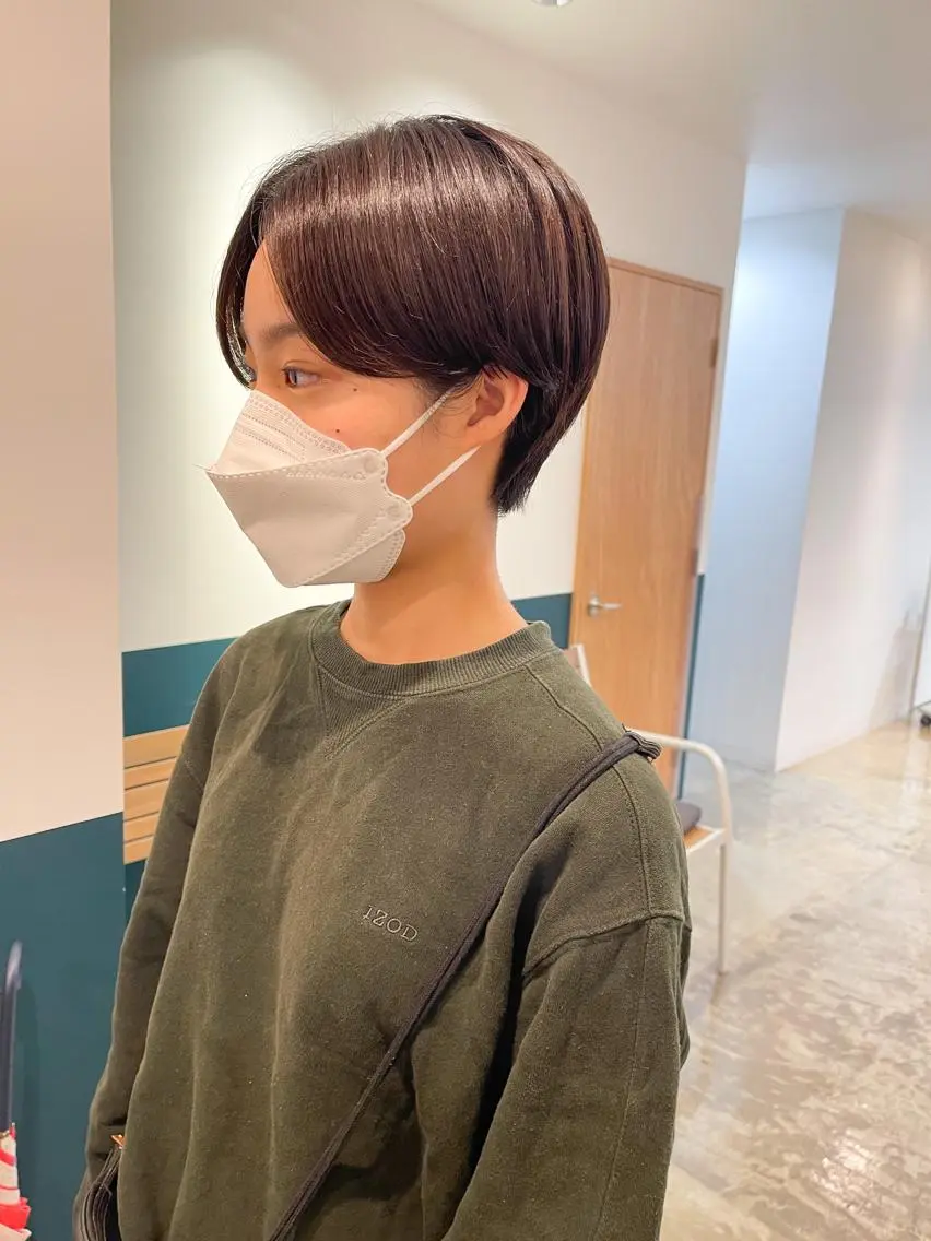 ショート カット ヘアカラー トリートメント 中村瑞貴 *hairbraceのヘアスタイル