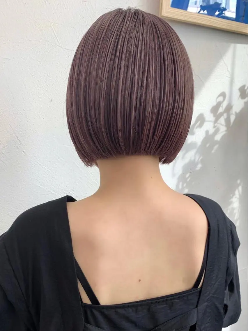 ショート カラー ボブ 髪質改善 トリートメント 🧸艶々韓国ヘア 🧁mizunaのヘアスタイル