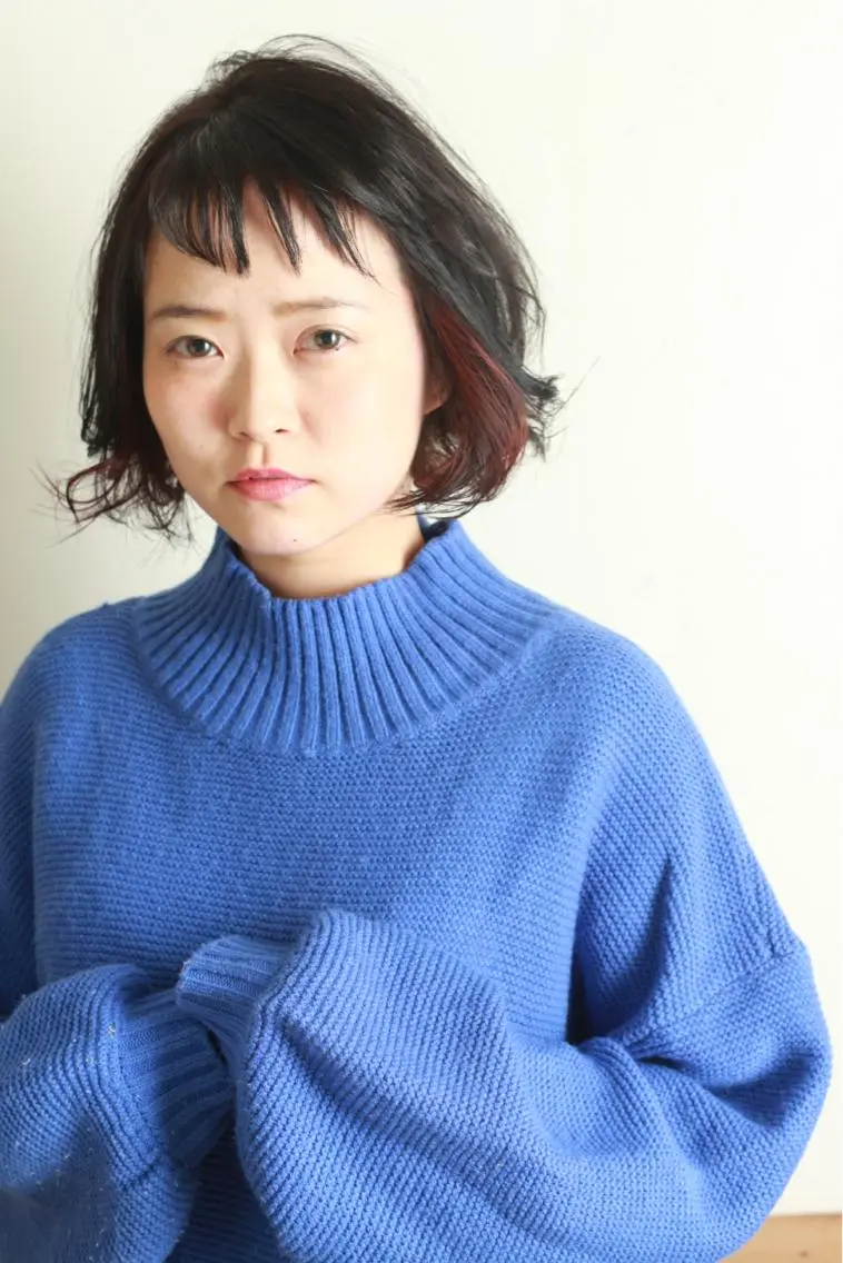ショート カラー ボブ 佐野 寛のヘアスタイル