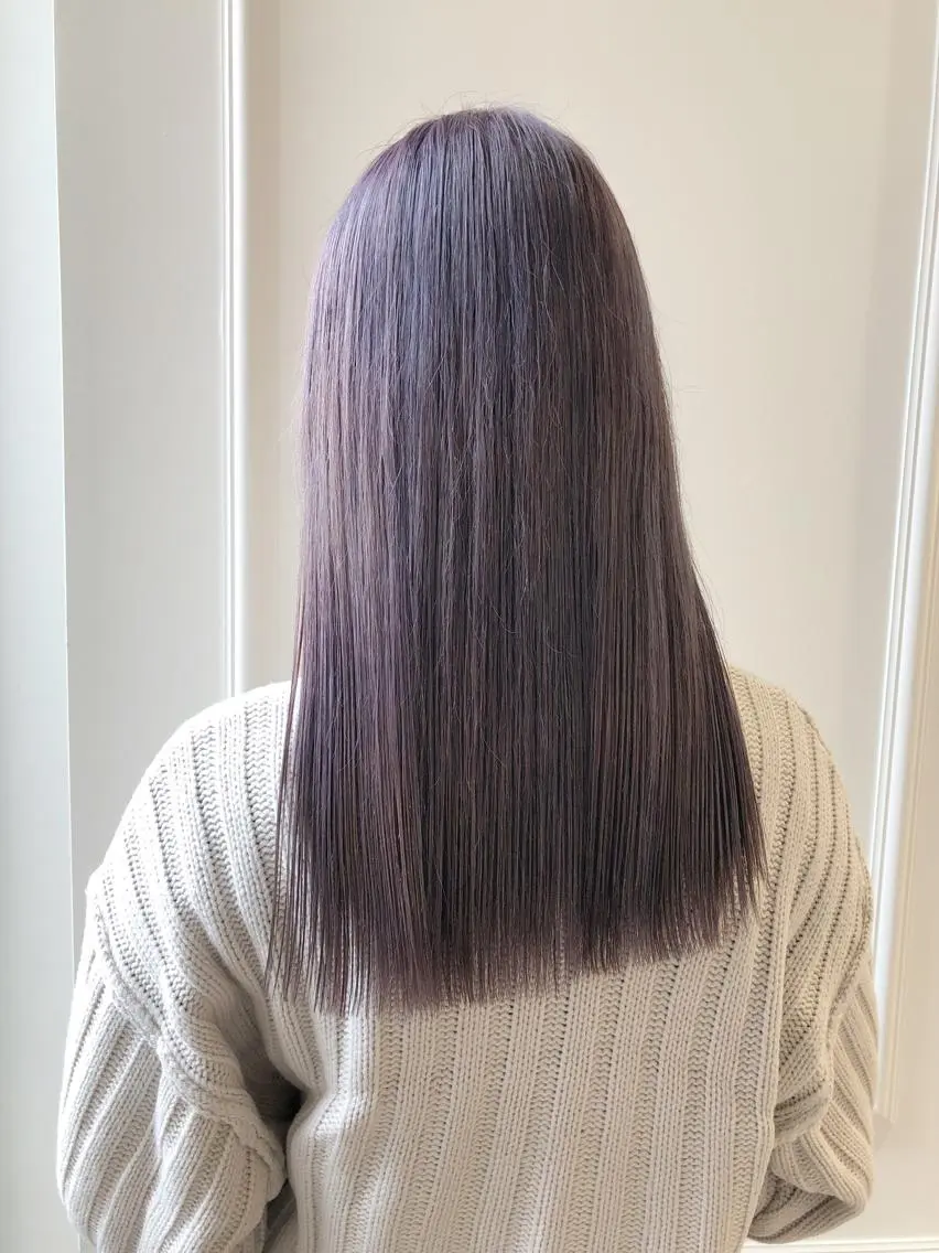 セミロング カラー ブリーチ レイヤー⭐️カラー ⭐️平川雅史のヘアスタイル