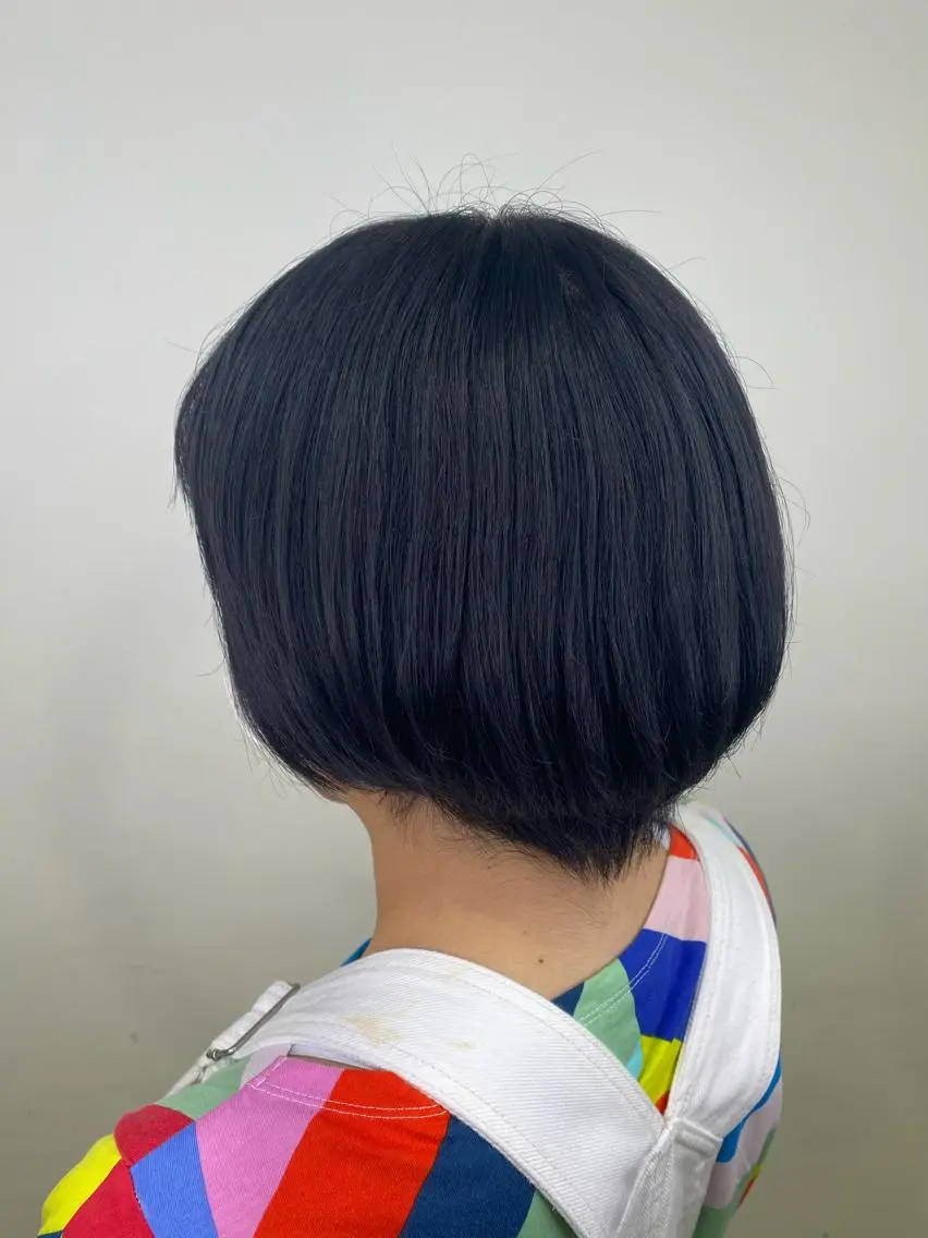 ショート カラー ヘアアレンジ ネイル マツエク・マツパ ネイビーカラー グリーン ネイビー 💠AYANE /吉祥寺💠の眉毛・アイブロウイメージ