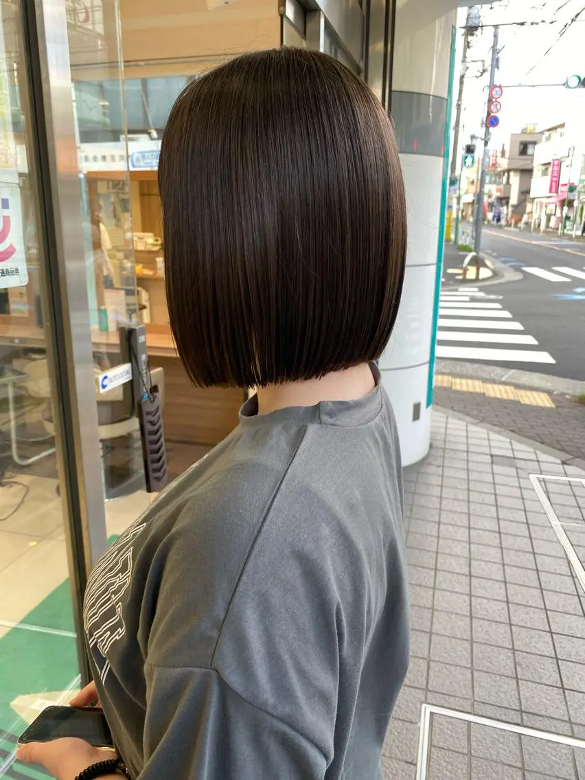 ショート ボブ トリートメント 酸熱トリートメント 寺内 紳悟のヘアスタイル