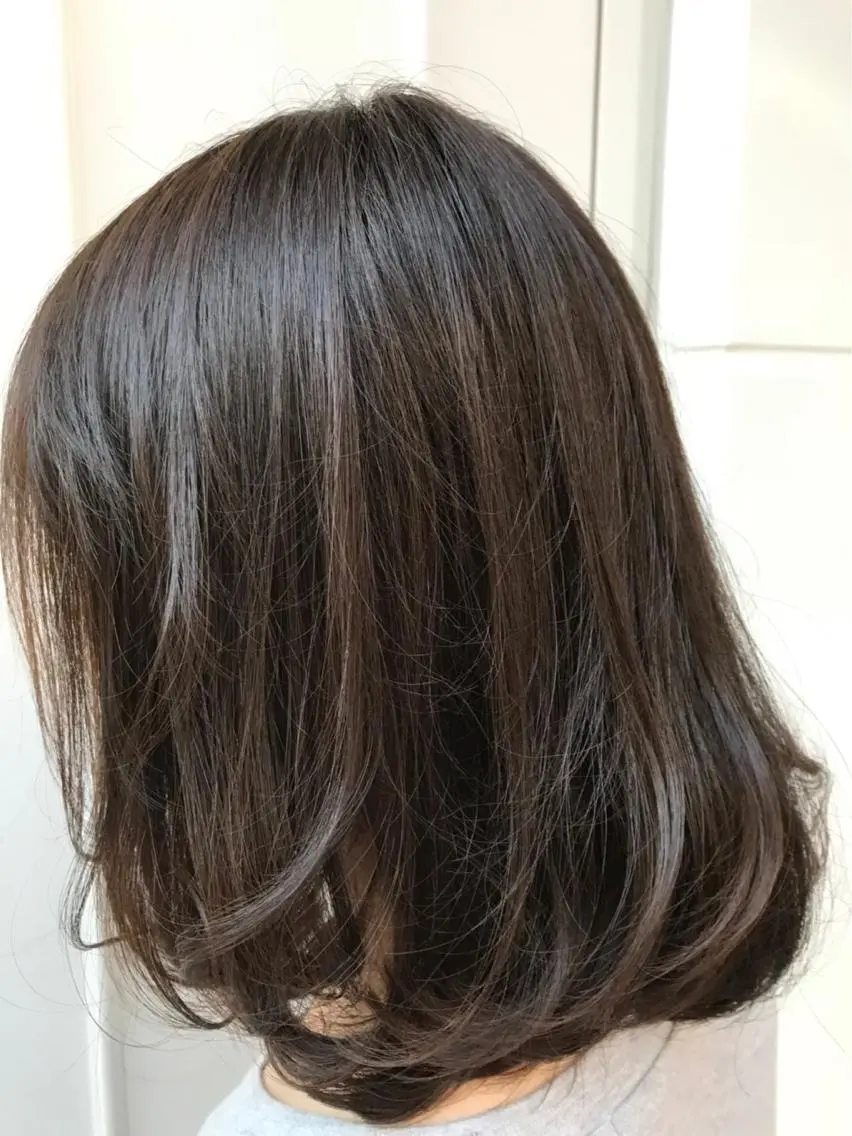 ミディアム カラー アッシュ ベージュカラー ハイライトカラー ハイライト 🫟Blanco🫟 Color&Careのヘアスタイル