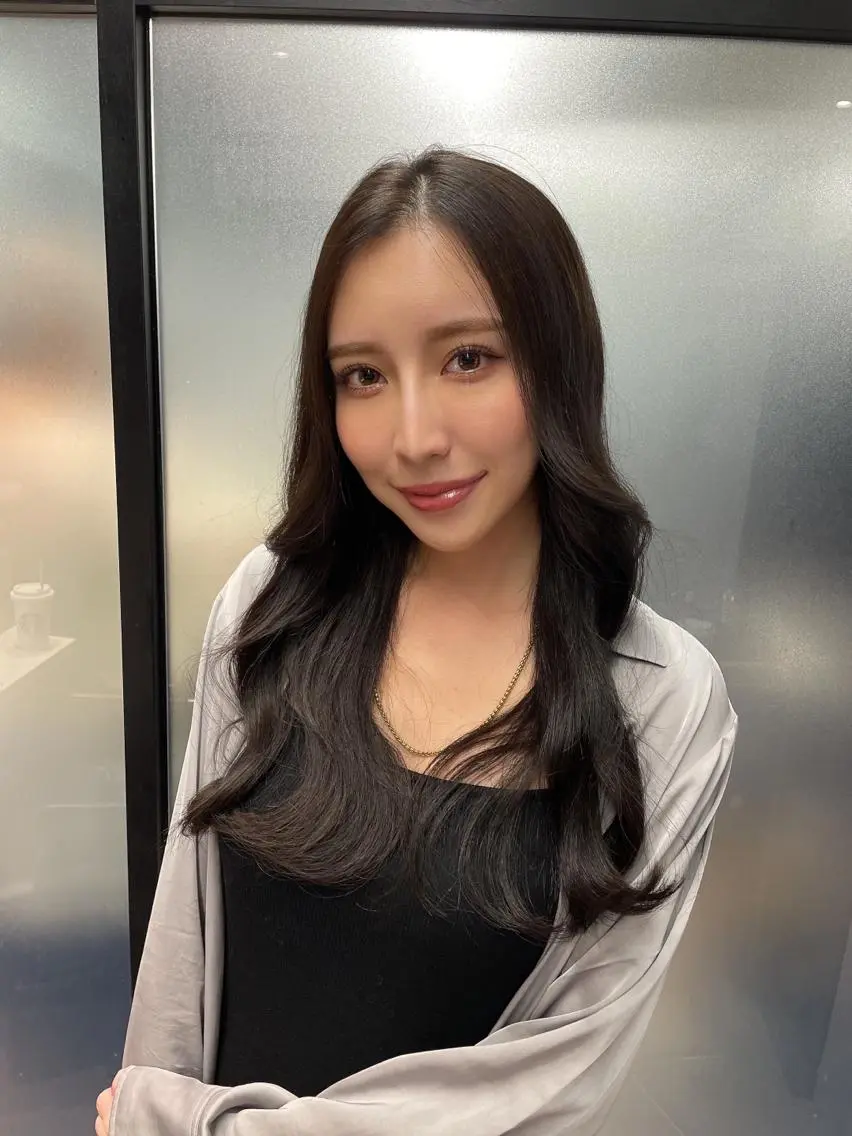 ミディアム カラー 韓国ヘア 店長NEGIのヘアスタイル