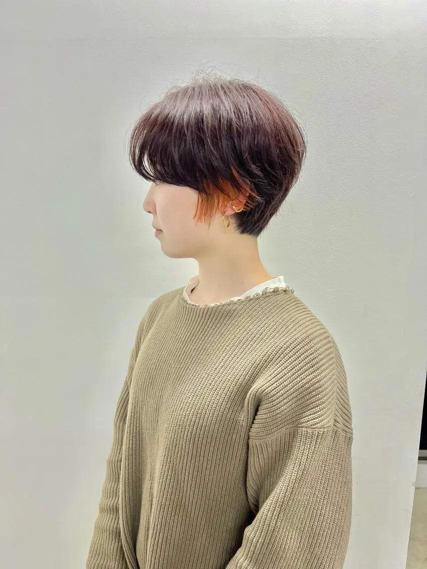 ショート カラー 中村 靖彬のヘアスタイル