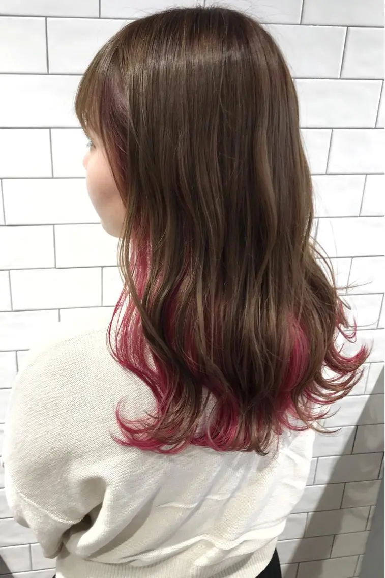 ロング カラー ハイライトカラー ハイライト ヘアカラー 原山 直人のヘアスタイル