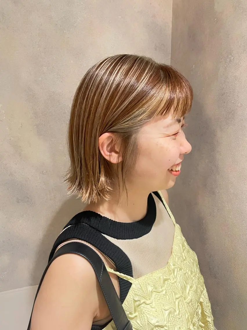 ショート カラー ヘアカラー 松永 梨央のヘアスタイル