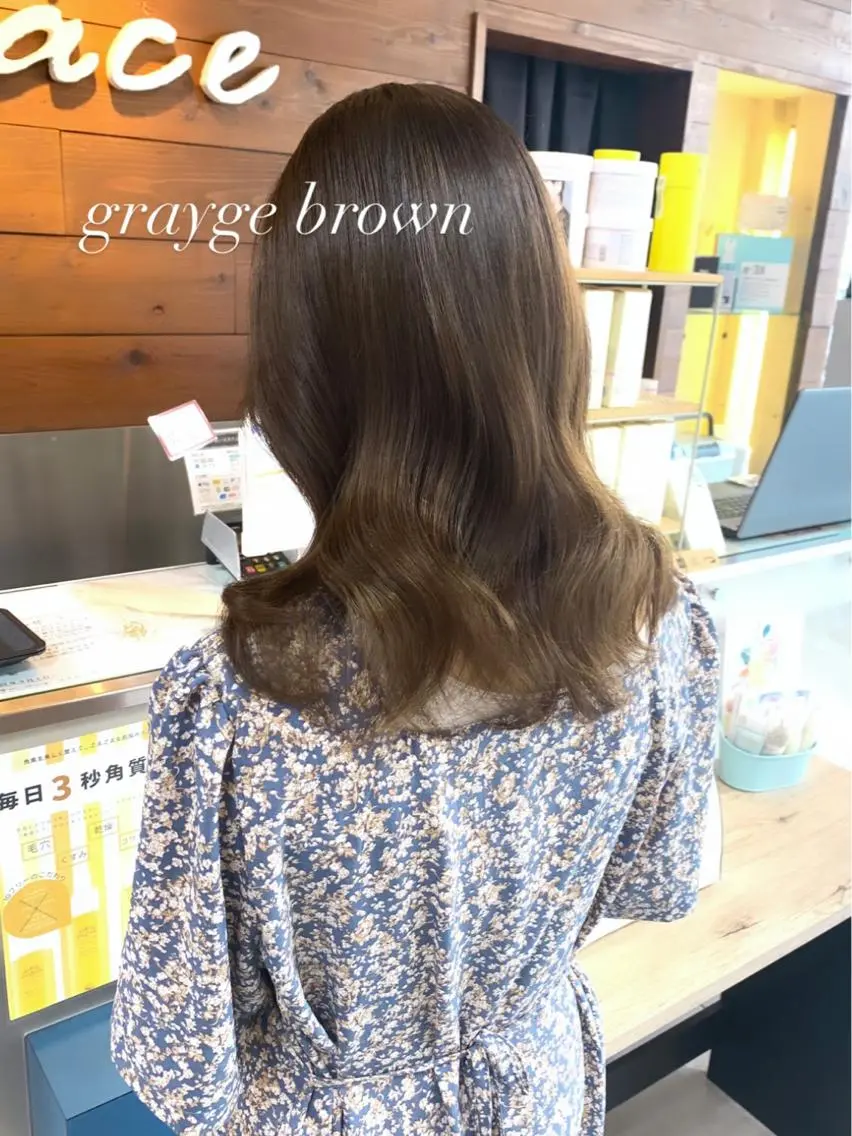 ミディアム ヘアカラー レイヤー/艶髪カラー 森本くるみのヘアスタイル