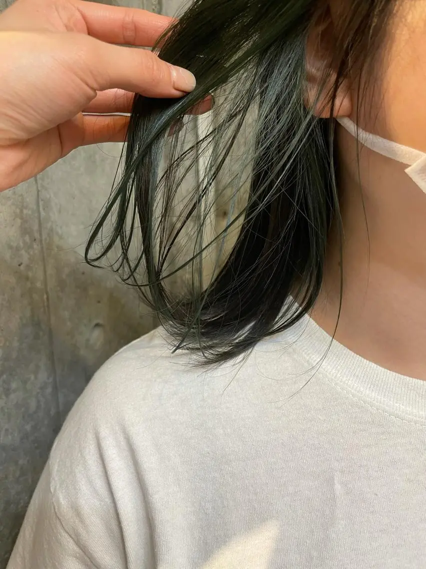 ミディアム カラー 前髪似合わせ | yukaのヘアスタイル