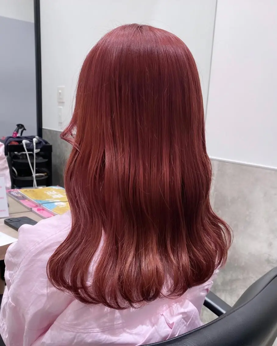セミロング カラー 💗ガーリーヘア🎀 saki💗のヘアスタイル