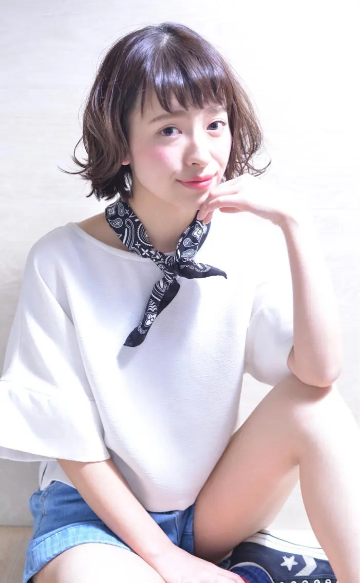 ショート ミディアム カラー パーマ ヘアアレンジ 【白髪ぼかし 専門GBG】自由が丘のヘアスタイル