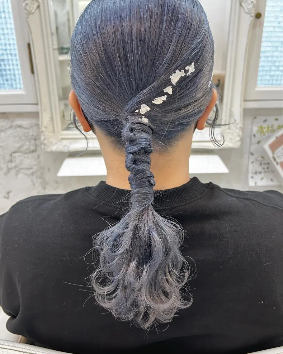 セミロング カラー ヘアアレンジ マツエク・マツパ アイブロウ ヘアセット 透明感カラー🫧ヘア セット🫧松本菜月の眉毛・アイブロウイメージ